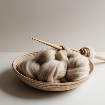 Feiner Kammzug, geeingnet für Spindel und Spinnrad